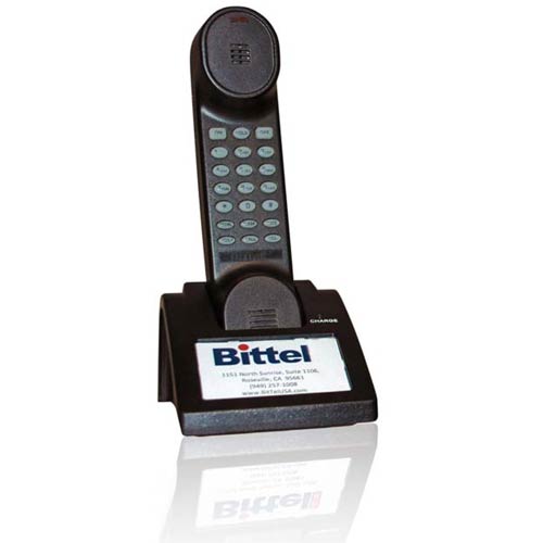 Bittel 48HS1 B Single Line Cordless Handset and Charging Dock for 48 Series Single Line Cordless Speakerphones - Black