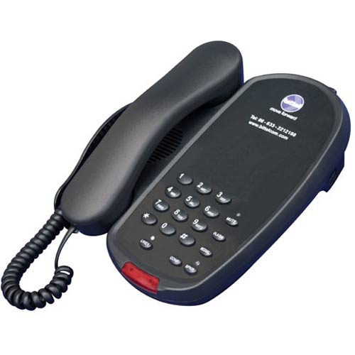 Bittel 58BS B Black Single Line Hospitality Phone w/ Speakerphone