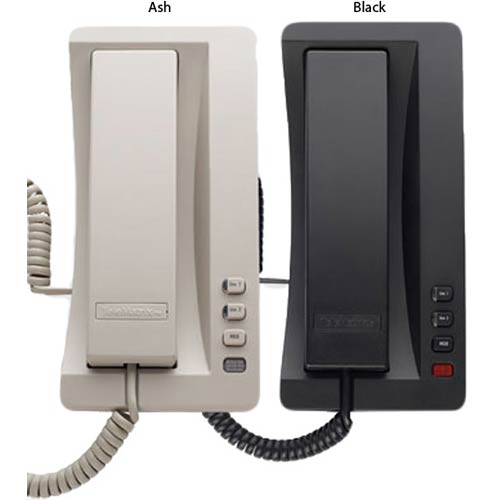 Telematrix 3302TRM B 2-Line Trimline Hospitality Common Area Phone - Black