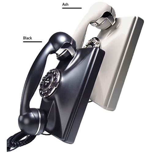 Telematrix Retro Wall B Single-Line Retro Wall Hospitality Phone - Black