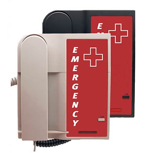 Scitec Aegis-LBE-09  B Single-line Emergency Phone with Full-length Faceplate - Black