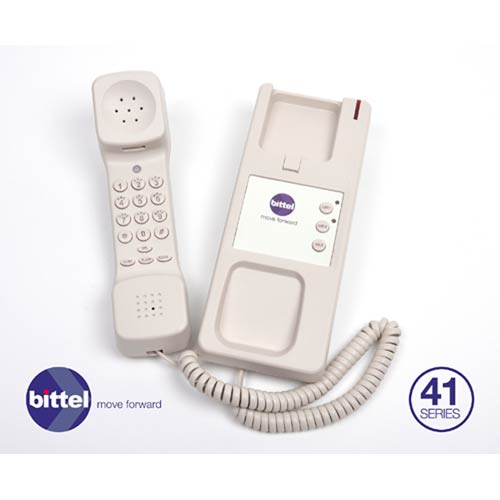 Bittel T5M-2C Two Line Trimline Telephone with Membrane Keypad - Cream