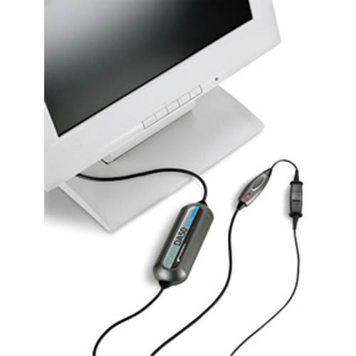 Plantronics DA50 USB digital adapter with PerSono Pro software, in-line volume and mute control