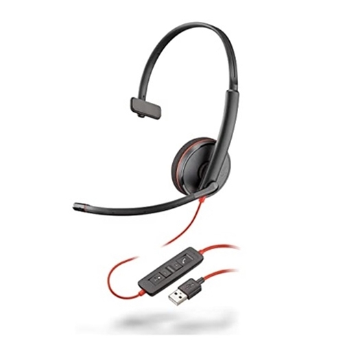 Poly Blackwire C3210 Mono USB-A Headset. Single Unit